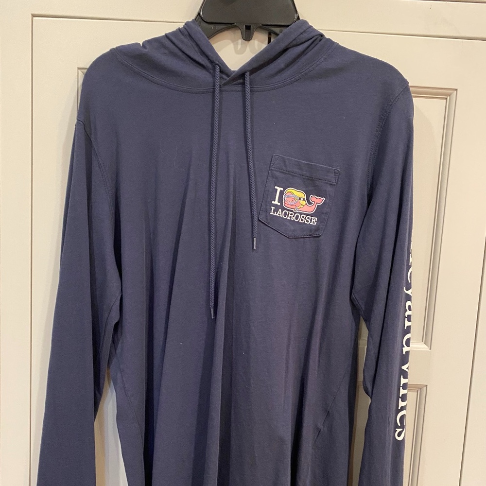 long sleeve hooded tee Vinyard Vines Lacrosse